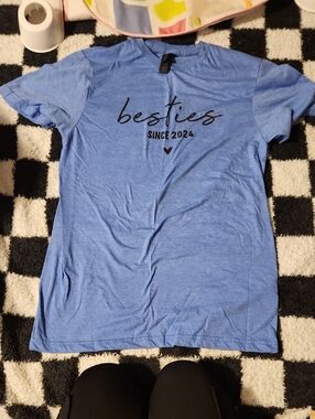 Gildan Blue "besties since 2024" Short Sleeve Tee